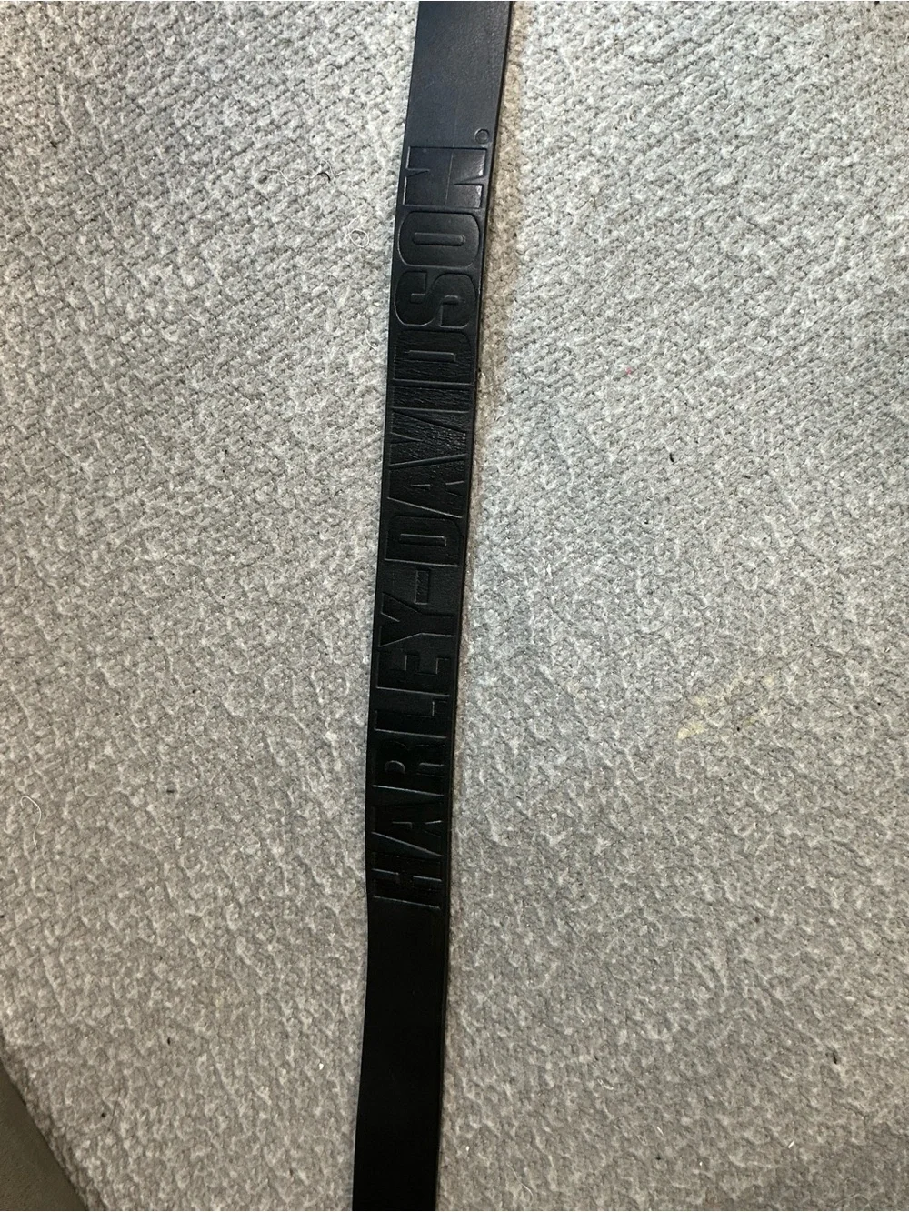 Harley-Davidson Black Embossed Logo Leather Belt